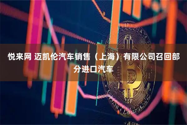 悦来网 迈凯伦汽车销售（上海）有限公司召回部分进口汽车